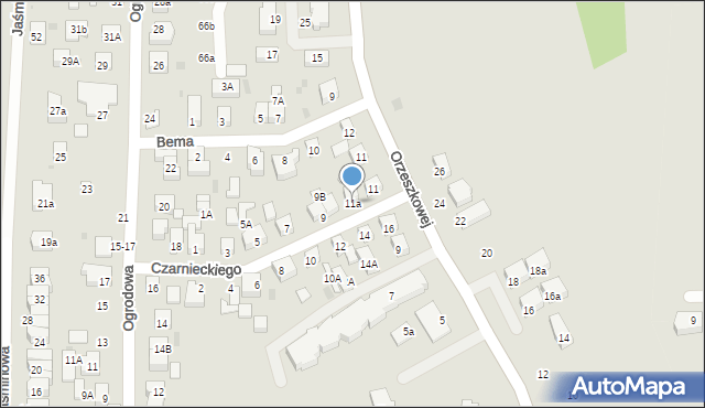 Wejherowo, Czarnieckiego Stefana, hetm., 11a, mapa Wejherowo