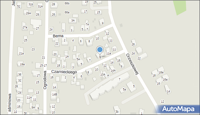 Wejherowo, Czarnieckiego Stefana, hetm., 9, mapa Wejherowo