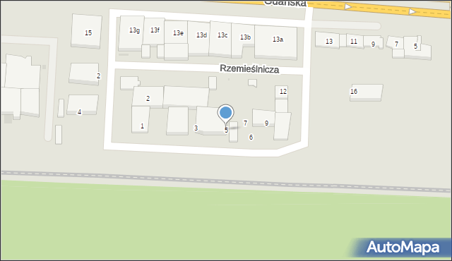 Wejherowo, Czeladnicza, 5, mapa Wejherowo