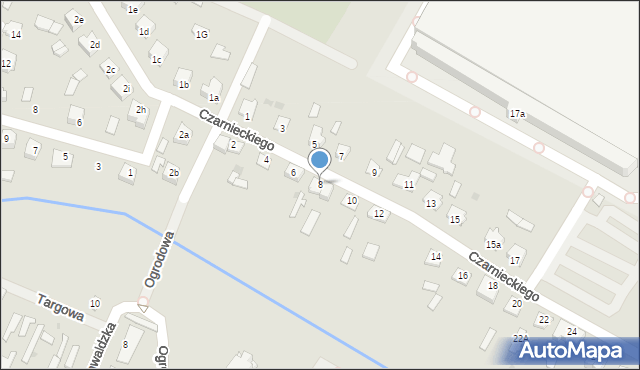 Wielbark, Czarnieckiego Stefana, hetm., 8, mapa Wielbark