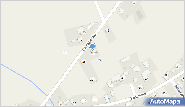 Wielowieś, Czarkowska, 2H, mapa Wielowieś