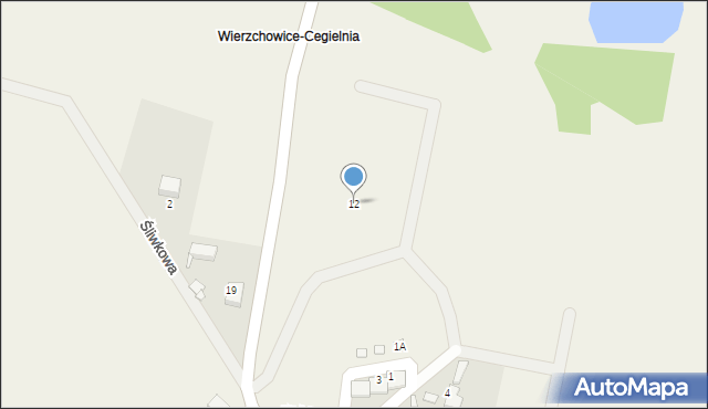 Wierzchowice, Czatkowicka, 12, mapa Wierzchowice