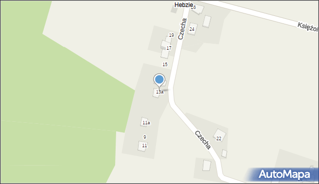 Wilkowice, Czecha, 13a, mapa Wilkowice