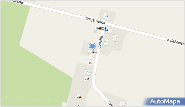 Wilkowice, Czecha, 17, mapa Wilkowice