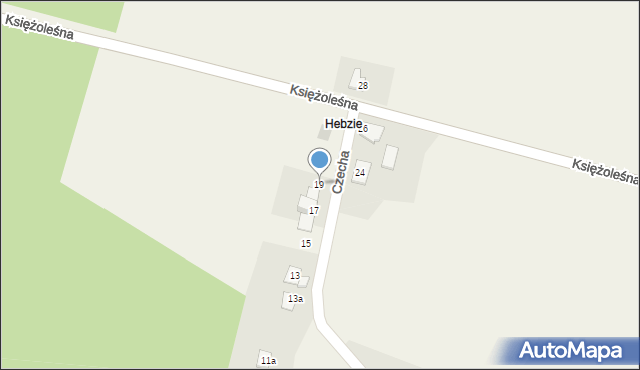 Wilkowice, Czecha, 19, mapa Wilkowice