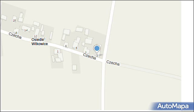Wilkowice, Czecha, 2, mapa Wilkowice
