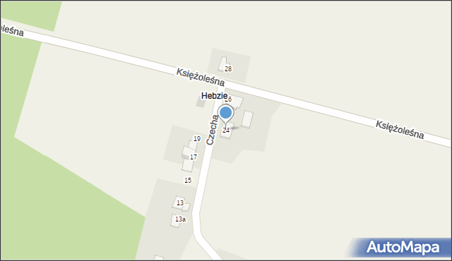 Wilkowice, Czecha, 24, mapa Wilkowice