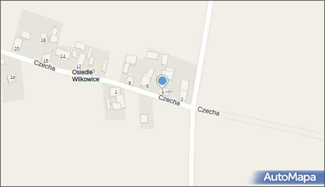 Wilkowice, Czecha, 4, mapa Wilkowice