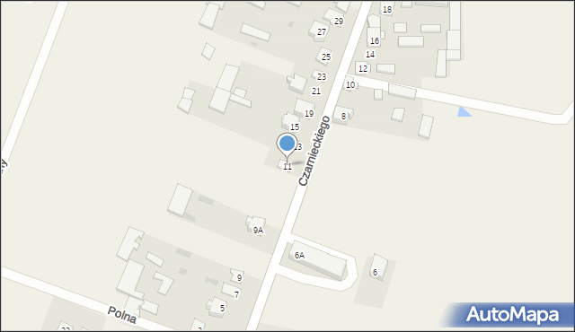 Wizna, Czarnieckiego Stefana, hetm., 11, mapa Wizna