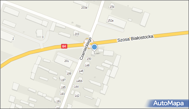 Wizna, Czarnieckiego Stefana, hetm., 152, mapa Wizna