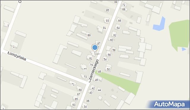 Wizna, Czarnieckiego Stefana, hetm., 83, mapa Wizna