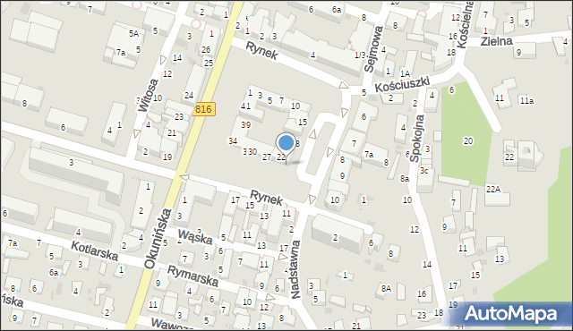 Włodawa, Czworobok, 22/24, mapa Włodawa