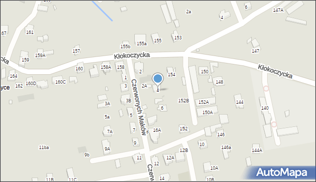 Wrocław, Czerwonych Maków, 4, mapa Wrocławia