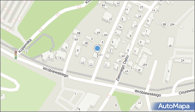 Wrocław, Czarnoleska, 2, mapa Wrocławia