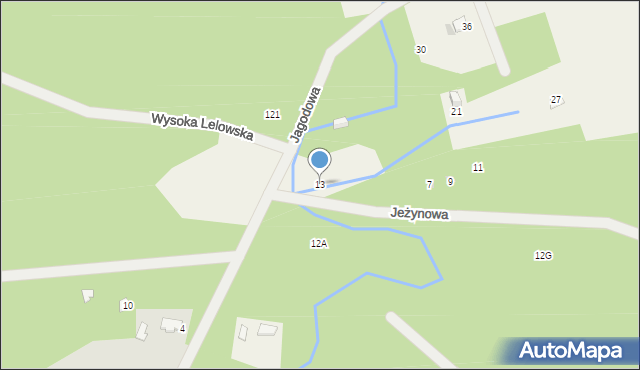 Wysoka Lelowska, Czarka, 13, mapa Wysoka Lelowska