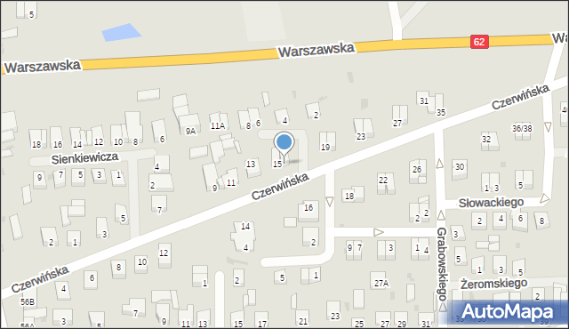 Wyszogród, Czerwińska, 17, mapa Wyszogród