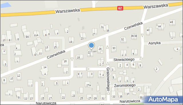 Wyszogród, Czerwińska, 24, mapa Wyszogród