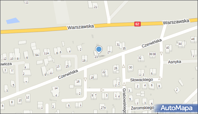Wyszogród, Czerwińska, 25, mapa Wyszogród
