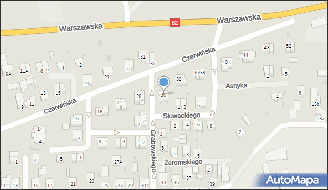 Wyszogród, Czerwińska, 30, mapa Wyszogród