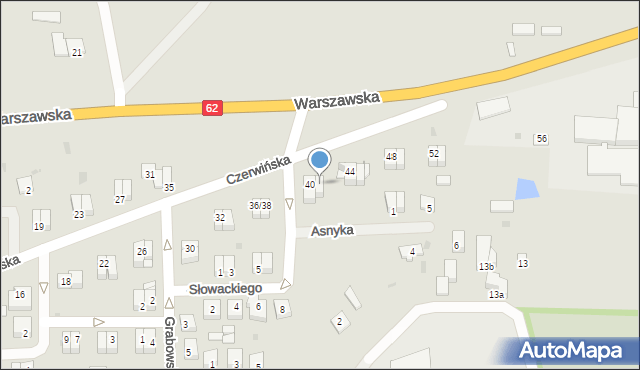 Wyszogród, Czerwińska, 42, mapa Wyszogród