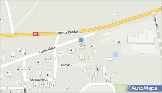 Wyszogród, Czerwińska, 48, mapa Wyszogród