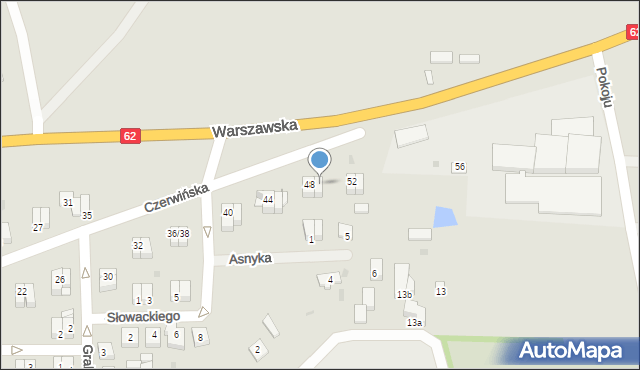 Wyszogród, Czerwińska, 50, mapa Wyszogród