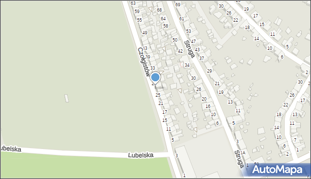 Zabrze, Czołgistów, 27, mapa Zabrza