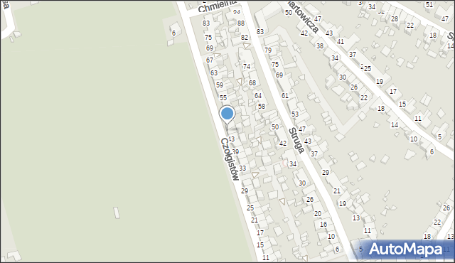 Zabrze, Czołgistów, 47, mapa Zabrza