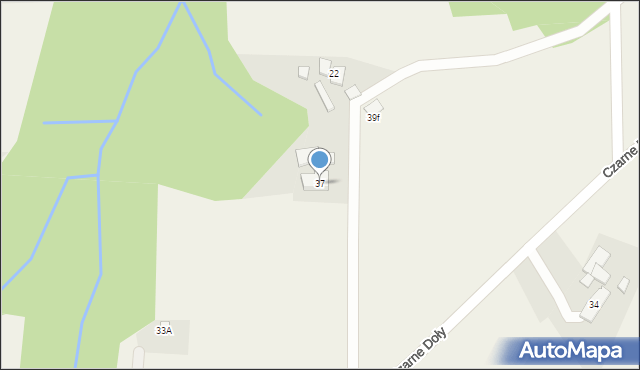 Zamarski, Czarne Doły, 37, mapa Zamarski