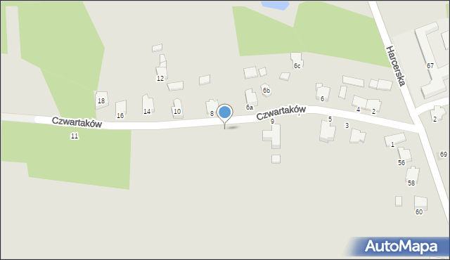 Zawiercie, Czwartaków, 7, mapa Zawiercie