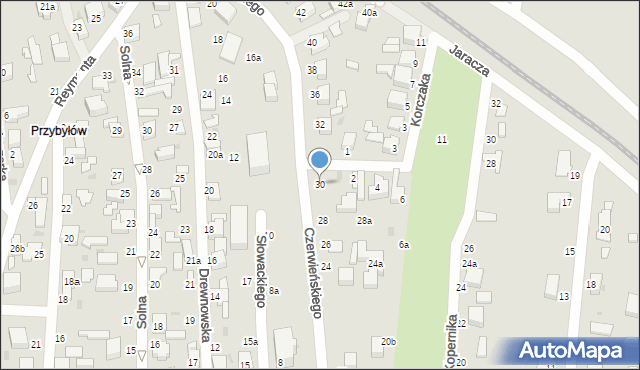 Zgierz, Czerwieńskiego Bolesława, 30, mapa Zgierz