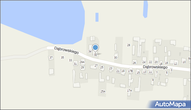 Adamów, Dąbrowskiego Jarosława, gen., 32, mapa Adamów