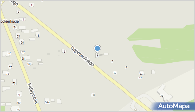 Baranów Sandomierski, Dąbrowskiego Jarosława, gen., 5, mapa Baranów Sandomierski
