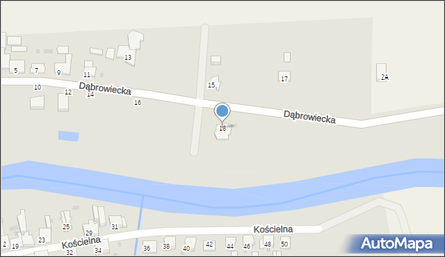 Barcin, Dąbrowiecka, 18, mapa Barcin