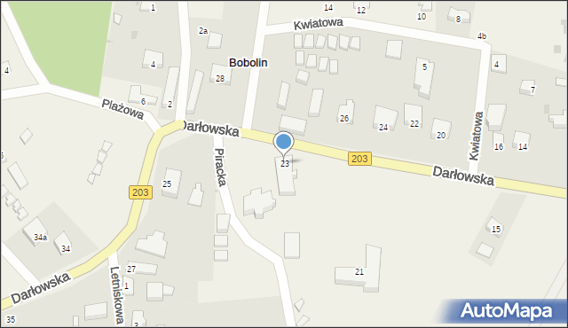 Bobolin, Darłowska, 23, mapa Bobolin