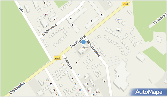 Bobolin, Darłowska, 73, mapa Bobolin