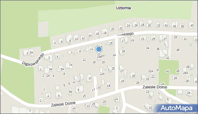 Bochnia, Dąbrowskiego Henryka, gen., 13A, mapa Bochni