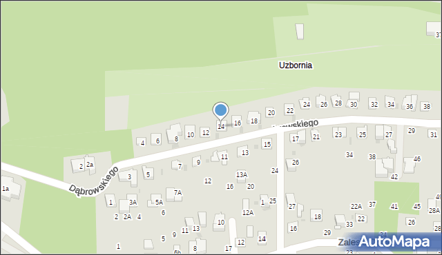 Bochnia, Dąbrowskiego Henryka, gen., 14, mapa Bochni