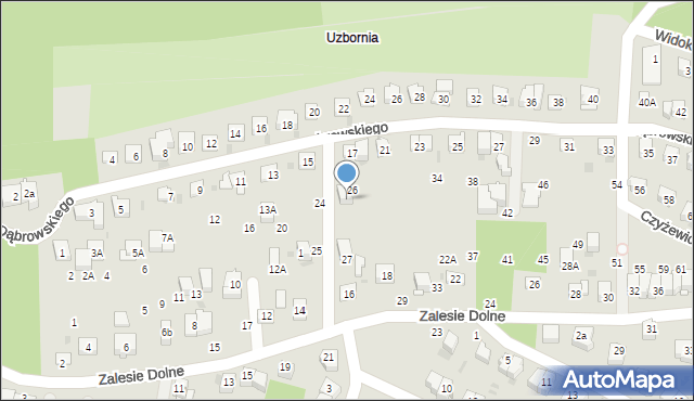 Bochnia, Dąbrowskiego Henryka, gen., 17A, mapa Bochni