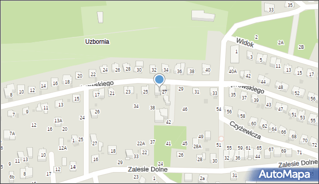 Bochnia, Dąbrowskiego Henryka, gen., 27A, mapa Bochni