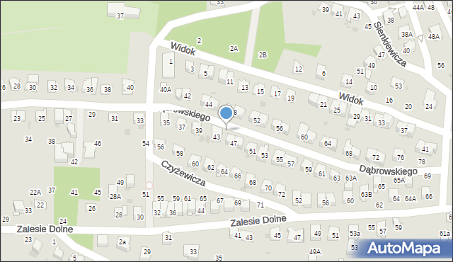 Bochnia, Dąbrowskiego Henryka, gen., 45, mapa Bochni