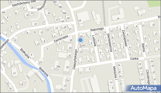 Bogatynia, Daszyńskiego Ignacego, 12, mapa Bogatynia