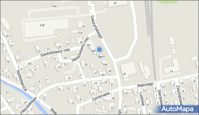 Bogatynia, Daszyńskiego Ignacego, 39b, mapa Bogatynia