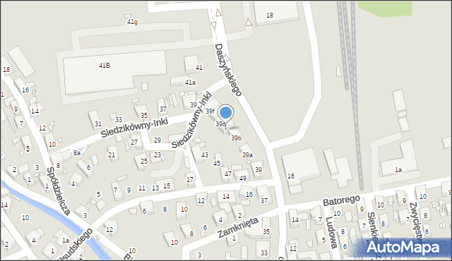 Bogatynia, Daszyńskiego Ignacego, 39c, mapa Bogatynia