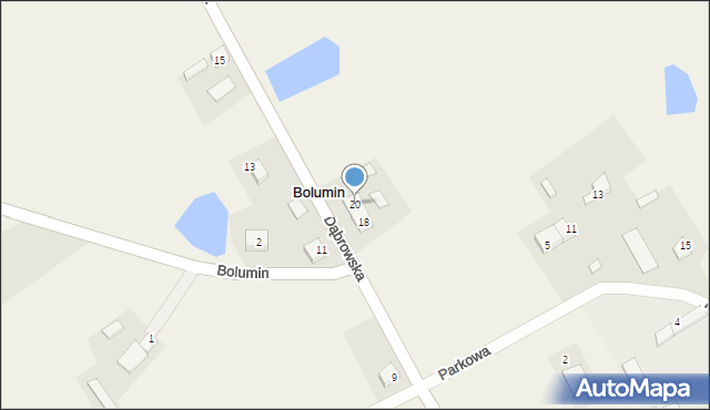 Bolumin, Dąbrowska, 20, mapa Bolumin