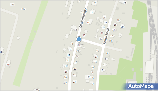 Brzeszcze, Daszyńskiego, 21, mapa Brzeszcze