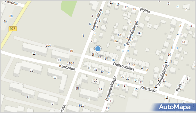 Busko-Zdrój, Dąbrowskiej Marii, 26, mapa Busko-Zdrój