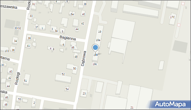 Bydgoszcz, Dąbrowa, 19b, mapa Bydgoszczy