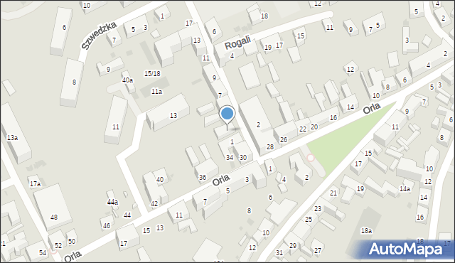 Bydgoszcz, Dąbrowskiego Henryka, gen., 3, mapa Bydgoszczy