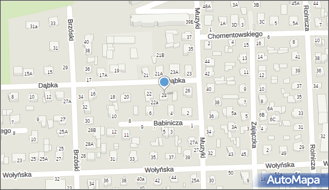 Chełm, Dąbka Stanisława, płk., 24, mapa Chełma